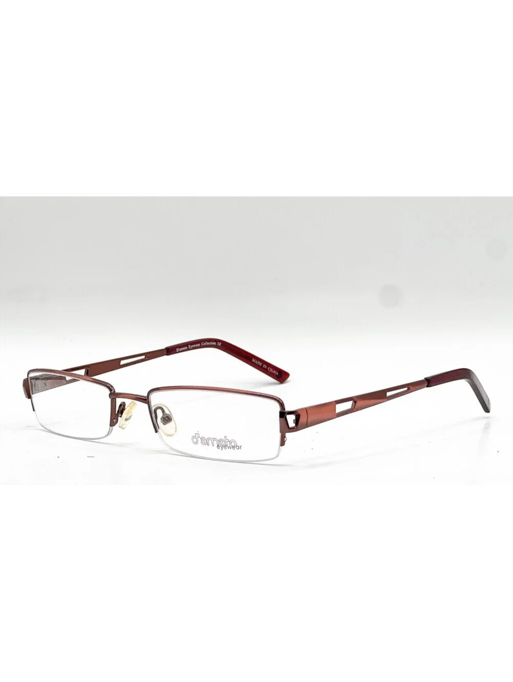 D'Amato Eyewear Du005 Awn Red Authentic Eyeglasses 52-18-140